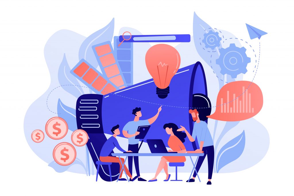 equipe especializada em marketing digital e publicidade